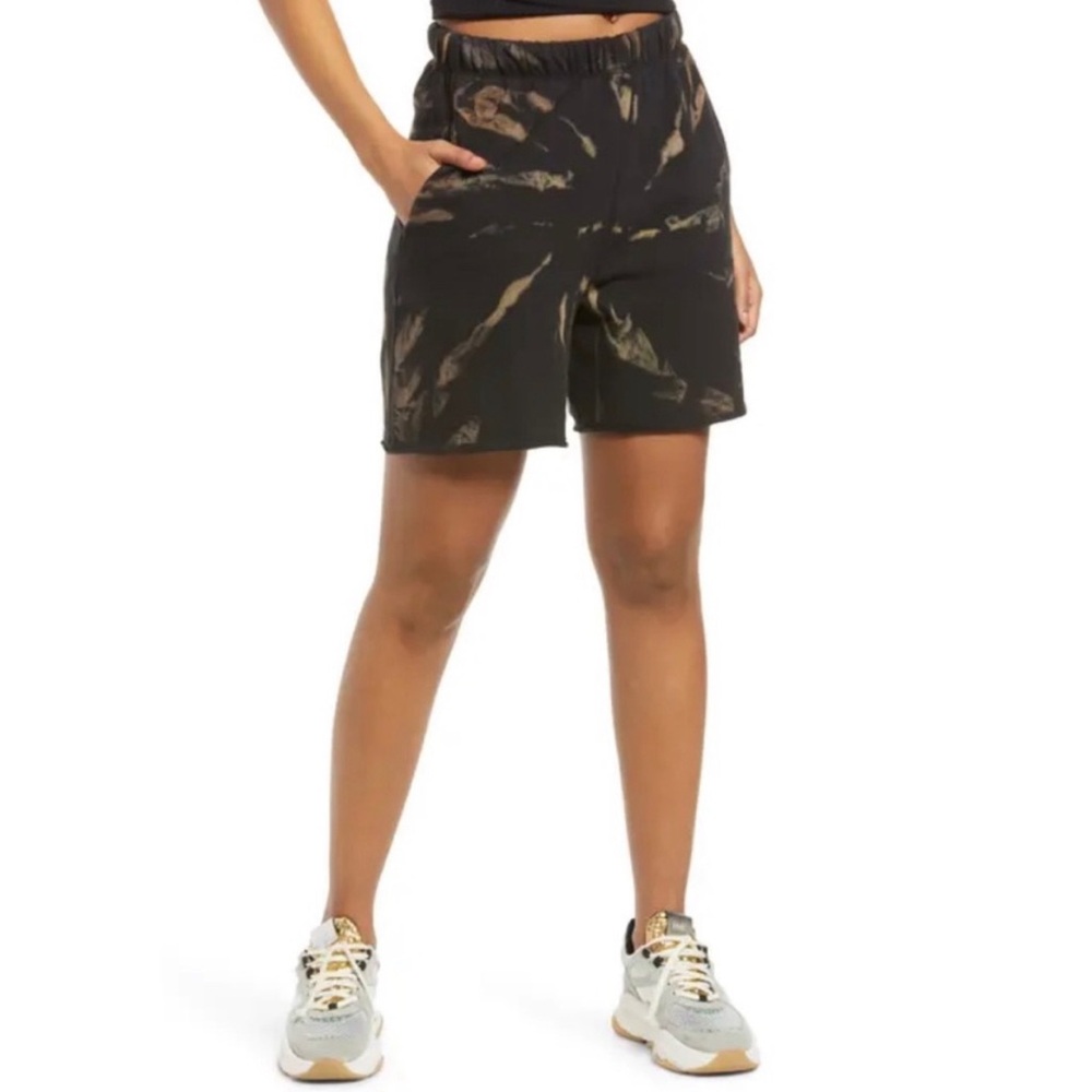 AFRM Black Zamia French Terry Lounge Shorts